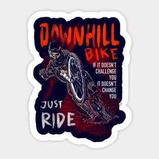 Downhill! Just Ride Sticker